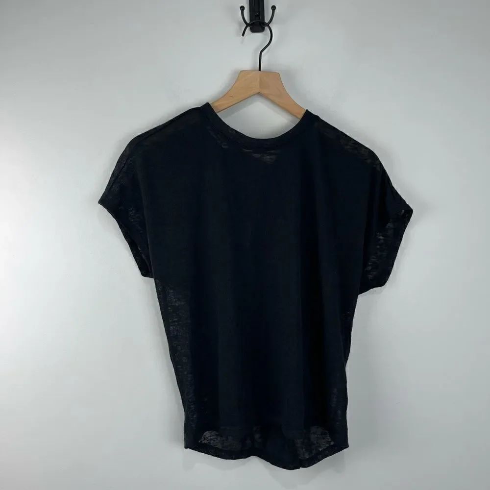Red haute Black Twist Back Short Sleeve Top S